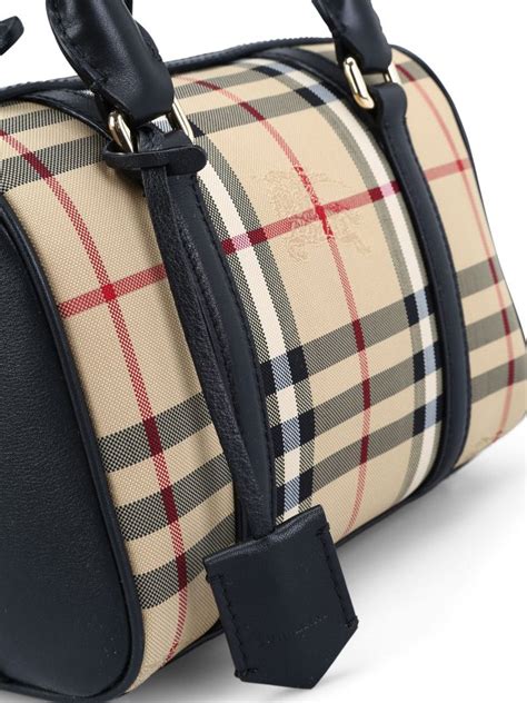 burberry horseferry check small alchester bowling bag|Mini Check Bowling Bag in Dark birch brown .